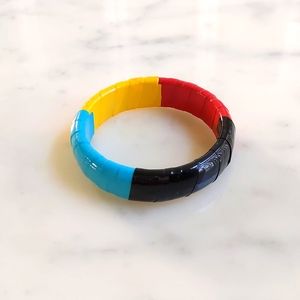 NWOT. 0.75" Wide Four Colors Bangle Bracelet.